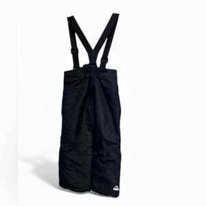 Crivit Pro Kids Black Snow Pants with Suspenders Size 2-4Y